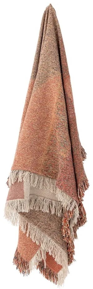 Barna újrahasznosított pamut takaró 130x160 cm Arni – Bloomingville