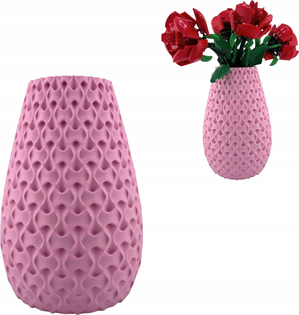 Lyra Rózsaszín virágváza, Lego Icons Botanicals, szárított kompozíciók