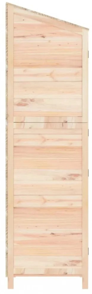 tömör fenyőfa kerti fészer 102x52x174,5 cm