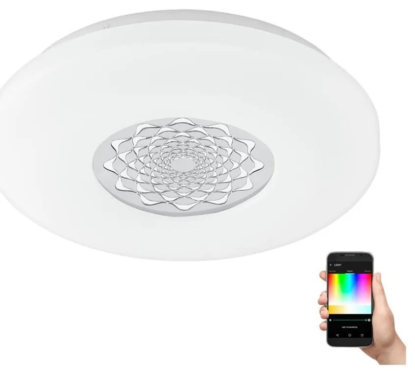 Eglo 9682 - CAPASSO-C LED RGB dimmelhető fali mennyezeti lámpa 17W/230V