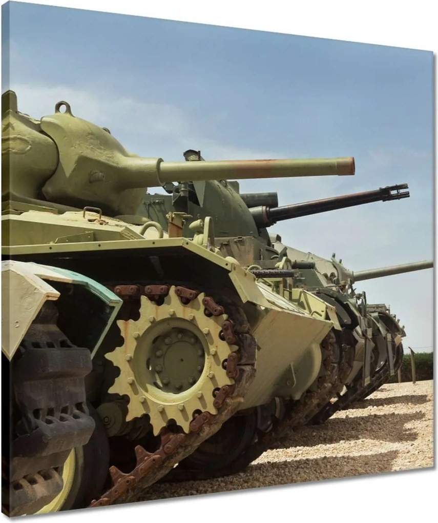 Vászonkép 50x50 Régi tankok gyűjteménye