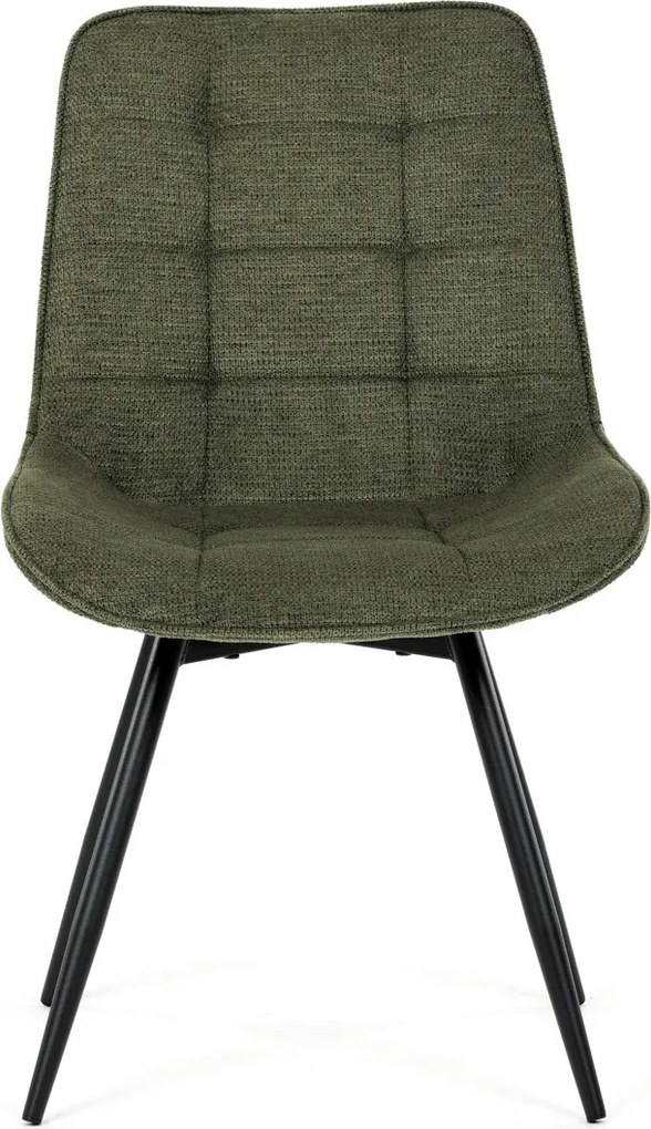 Jídelní židle, zelená, látka, HC-T1130 GRN2