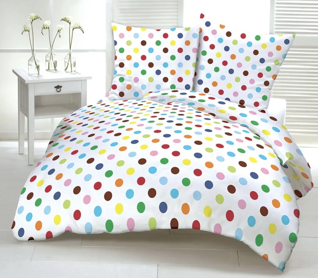 Rainbow krepp lapok TiaHome - 1x Párna 90x70cm, 1x Paplan 140x200cm
