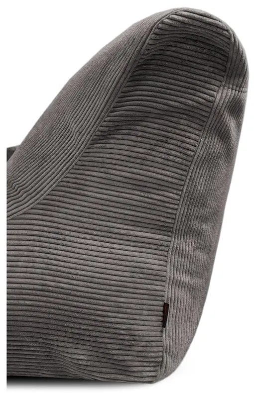 Világosszürke kordbársony babzsákfotel Sofa Lounge – SLOWDOWN