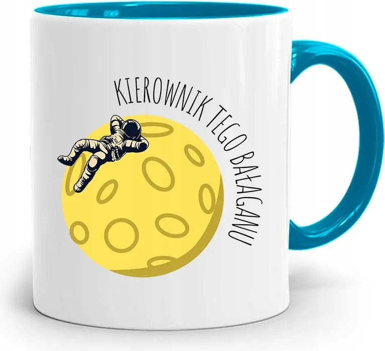 Kék Bögre A Rendetlenség Vezetőjének, fényképes nyomattal