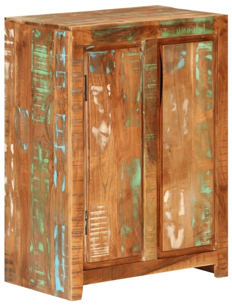 tömör újrahasznosított fa tálalószekrény 55 x 33 x 75 cm