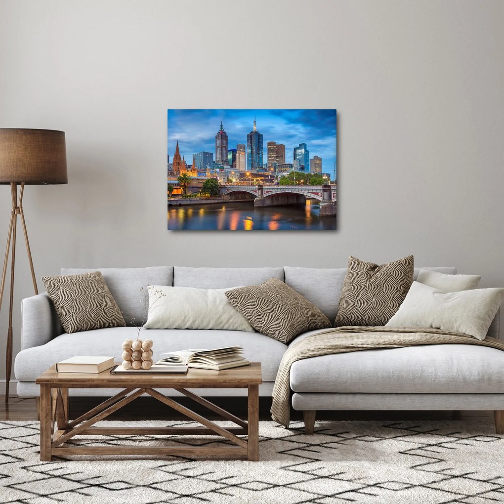Melbourne város képe (70x50 cm)