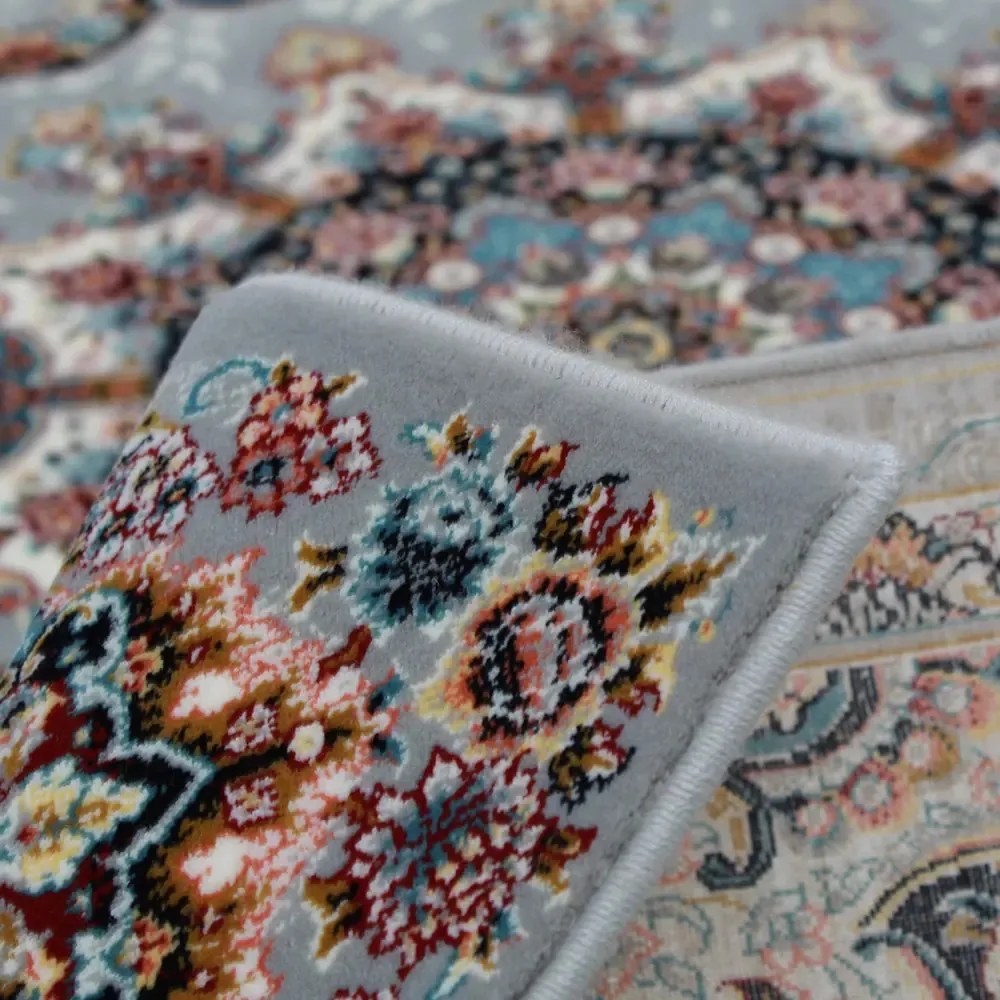 Perzsa szőnyeg szürke TABRIZ 200x300 exkluzív nappali szőnyeg akrilból