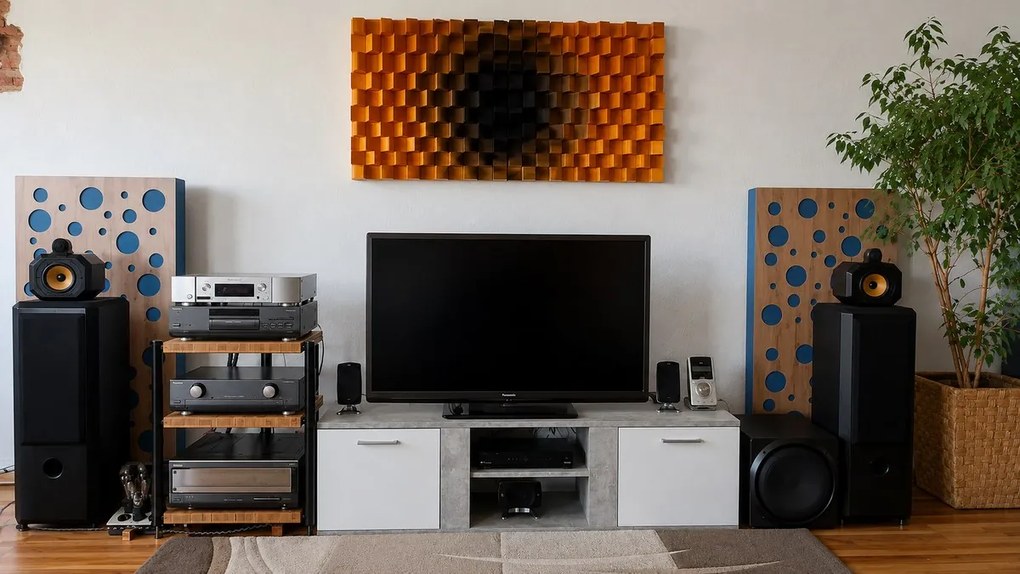 Borovi Fenyő Akusztikus Falpanel 140x70x7cm - 140x70x7cm