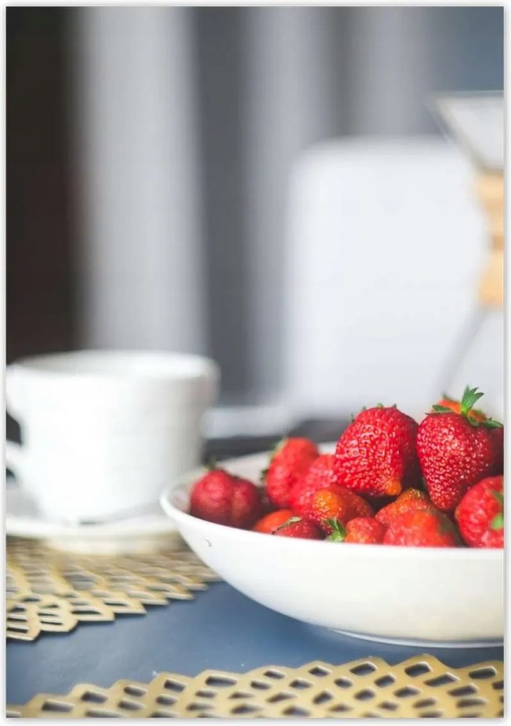 Poszterek 70x100 Kávé eperrel