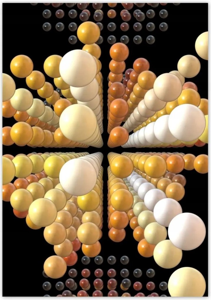 Poszterek 70x100 Narancssárga absztrakt