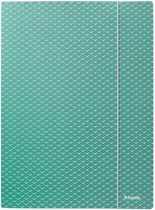 Gumis mappa, karton, A4, ESSELTE Colour'Breeze, zöld (E628493)