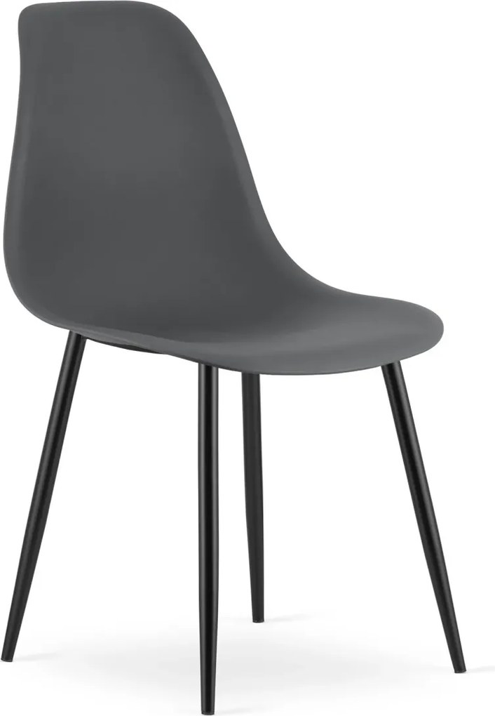 OSAKA sötétszürke szék fekete lábakkal