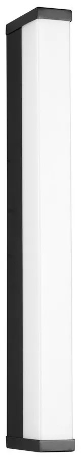 Matt fekete LED fali lámpa (hosszúság 42 cm) Fabio – Trio