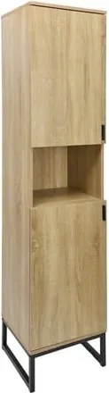 Ceramia Easy magas szekrény 39x185x36 cm világos tölgyfa fényes EASYREGO