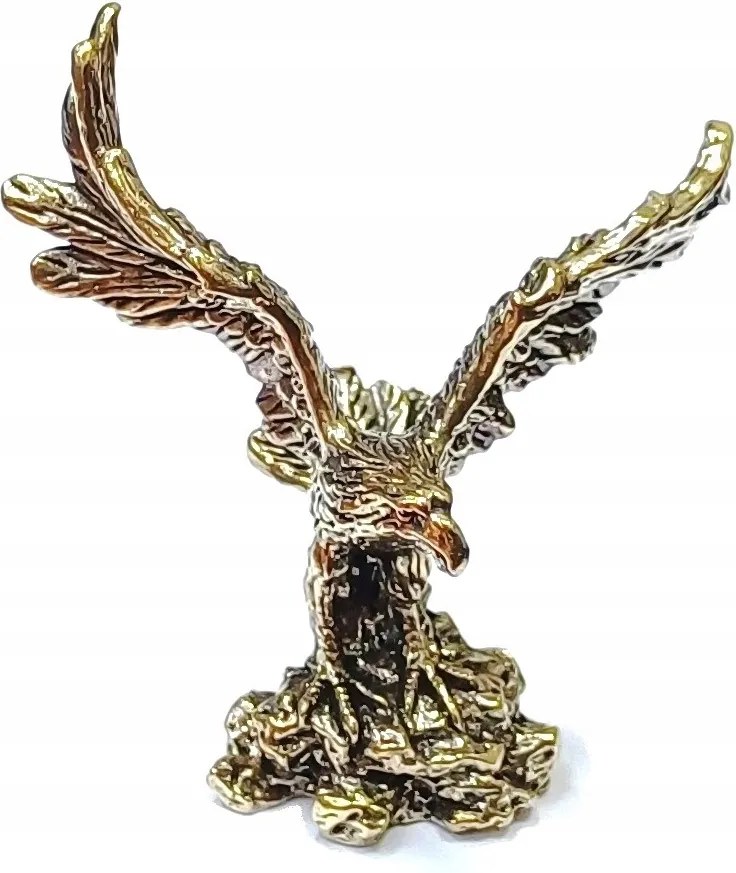 Gyönyörű Dekorációs Figura Sárgaréz Madár Sas Asztali Dísz, 6 CM