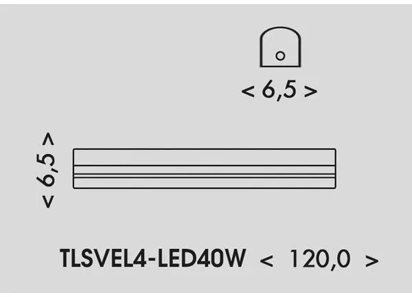 Ecolite TLSVEL4-LED40W - LED Fénycsöves lámpa VELO LED/24/32/40W/230V fehér