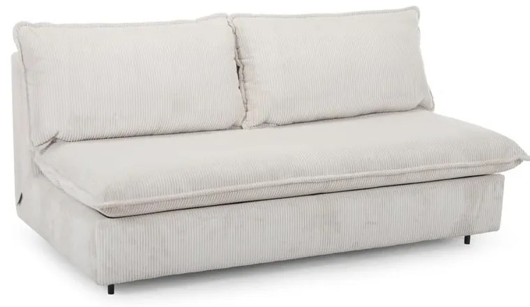 Bézs kordbársony kinyitható kanapé 184 cm Isadora – Bobochic Paris