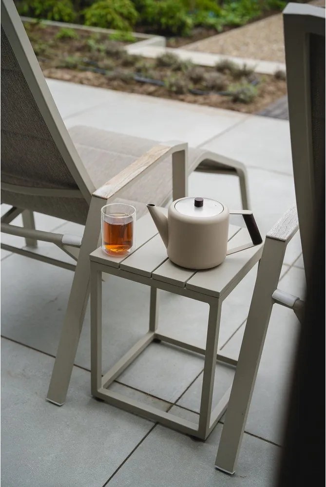 Bézs rozsdamentes acél teáskanna 1,1 l Duet Boston – Bredemeijer