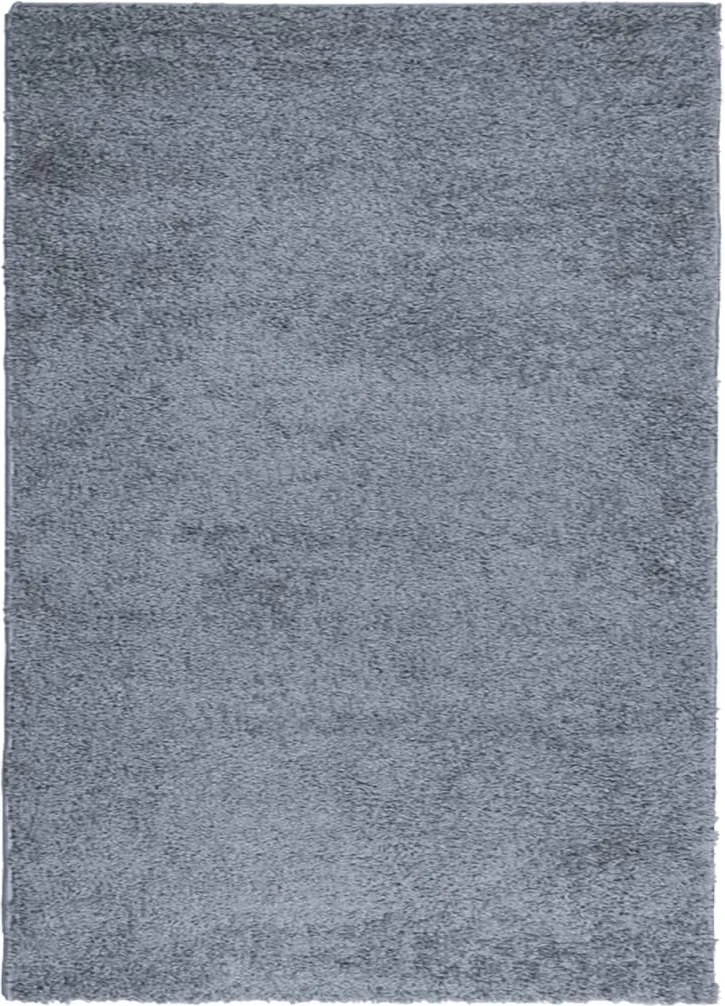 vidaXL PAMPLONA kék magas szálú bolyhos modern szőnyeg 240 x 340 cm