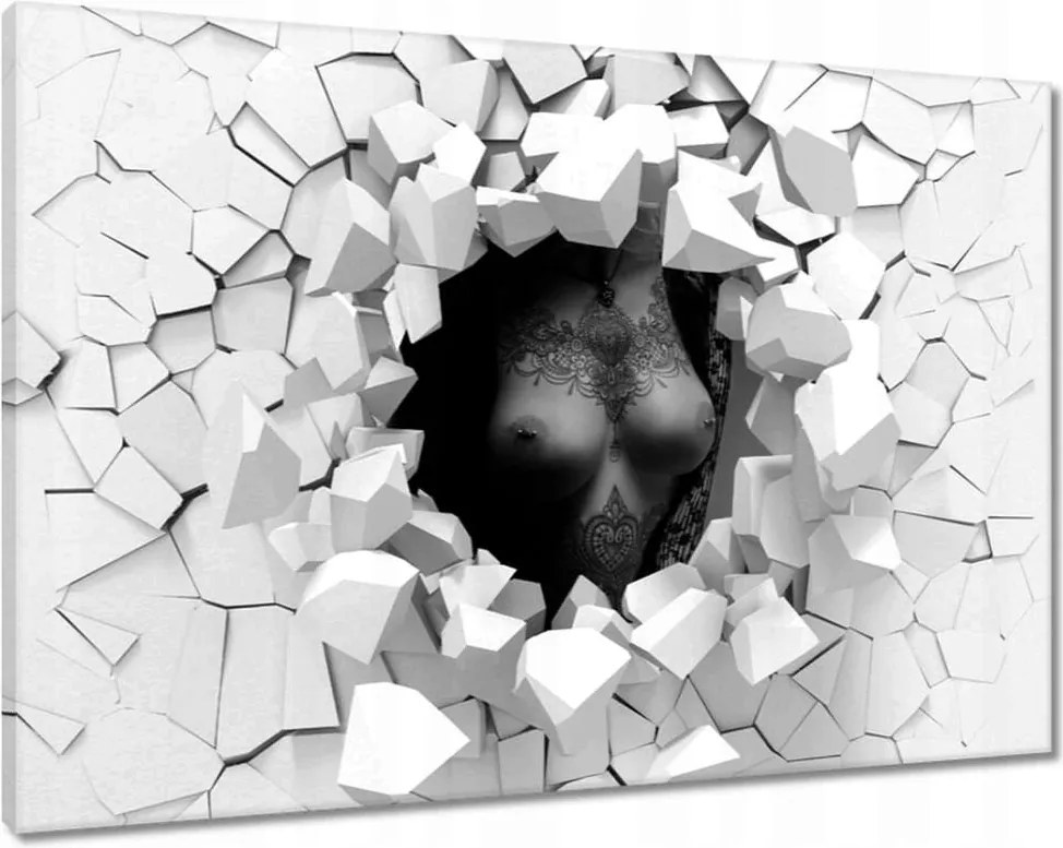 Vászonkép 90x60 A tetovált lány