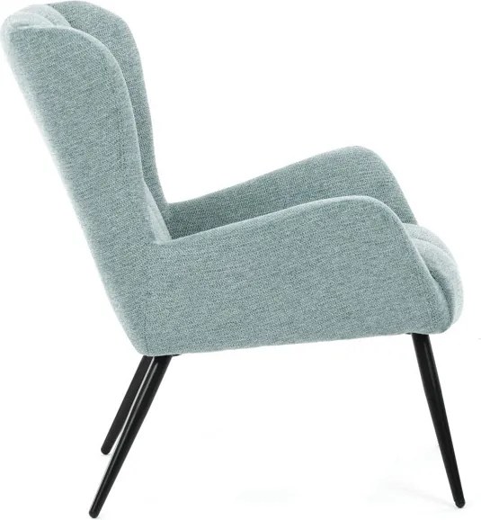 Fotel (füles), kék, szövet, AK-H9206 BLUE2