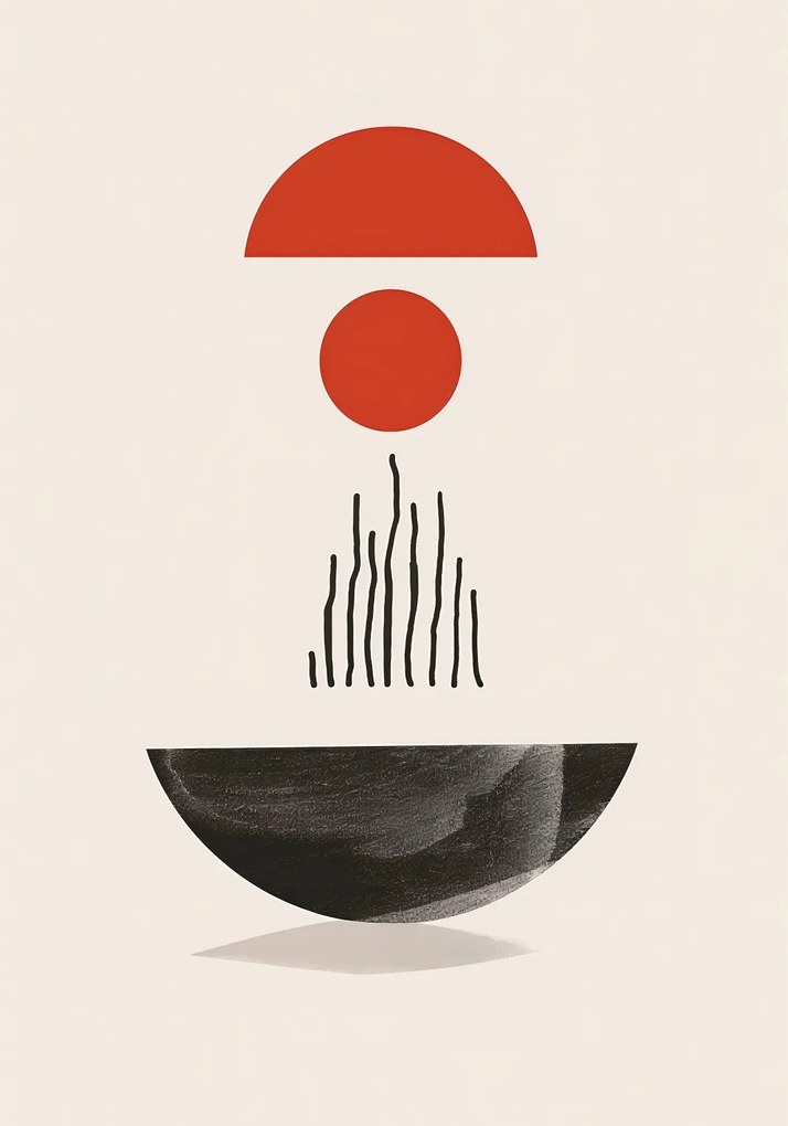 Poszter 70x100cm Félkör alakú forma