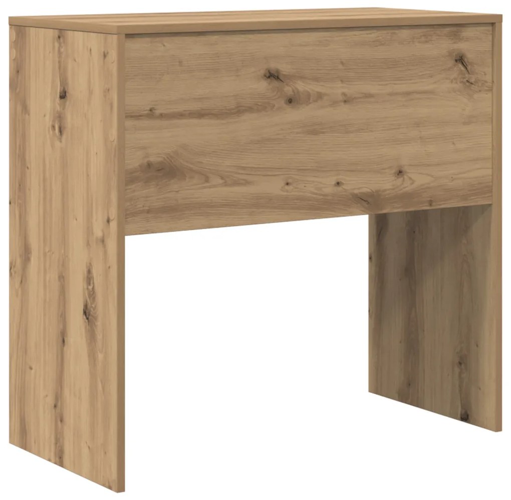 vidaXL Íróasztal Tömör tölgy Mérnökfa 80 x 40 x 76 cm Íróasztal