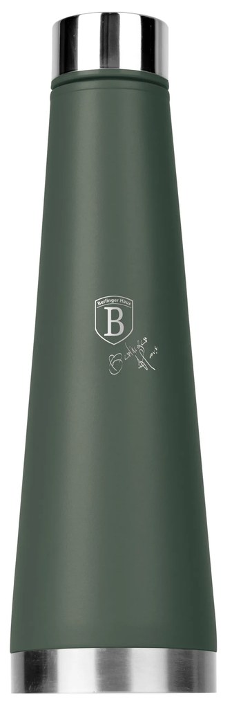Berlinger Haus matt zöld rozsdamentes acél Palack alakú termosz 400 ml