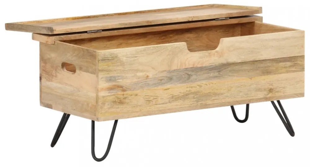tömör mangófa láda 90 x 40 x 45 cm