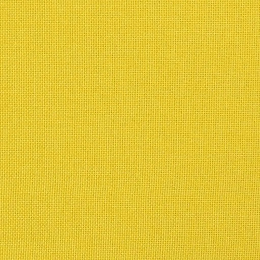 vidaXL sárga szövet loveseat kanapé 111 cm