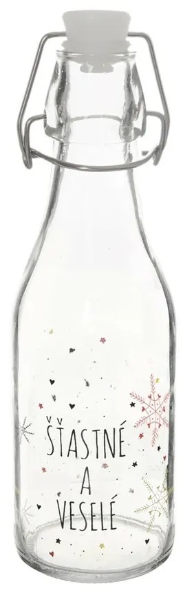 Orion palack klipszes záródású flake piros, 0,29 l, 290 ml