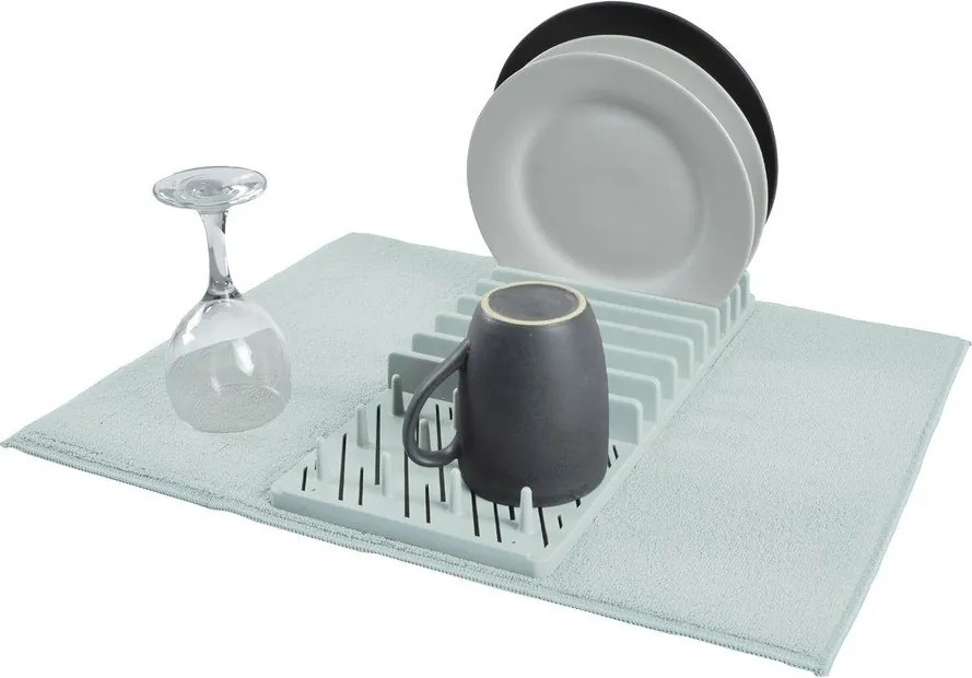 Világoskék műanyag edénycsepegtető alátét 50x38 cm – Homéa