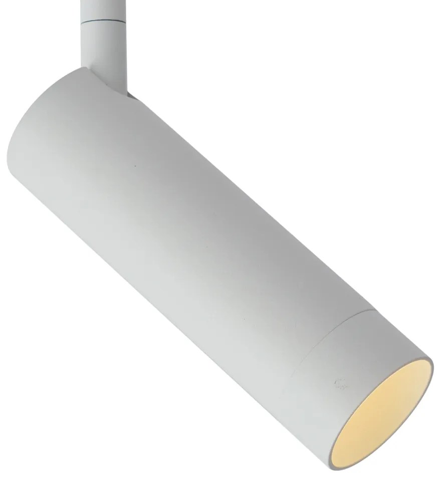 Modern fehér spotlámpa 1 fázisú sínrendszerhez GU10 35mm - Slimline Uzzy