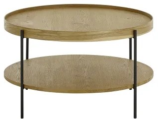 FURNI tölgy dohányzóasztal