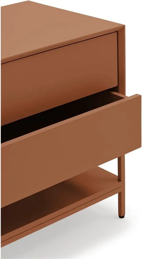 Téglavörös éjjeliszekrény Platt – Teulat