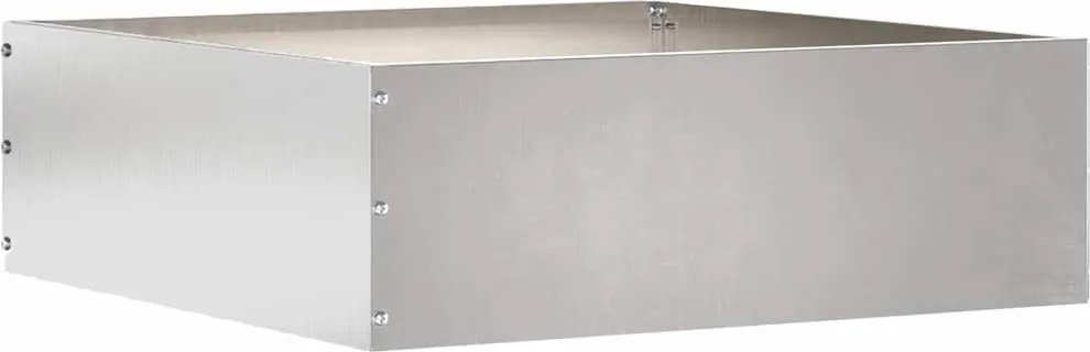 vidaXL Fűszegélyezés Ezüst 40 x 40 x 13 cm Rozsdamentes acél