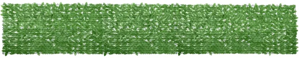 vidaXL zöld leveles erkélyparaván 600 x 100 cm