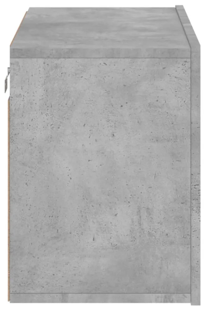 betonszürke falra szerelhető TV-szekrény 60 x 30 x 41 cm