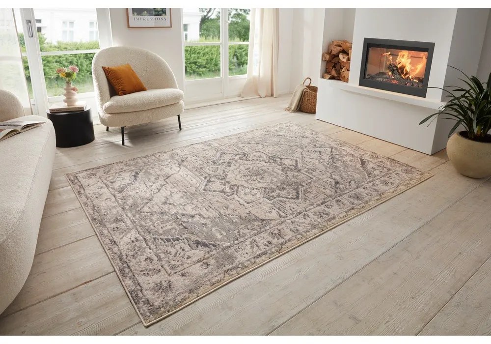 Szürkésbézs szőnyeg 240x340 cm Terrain Designer Sand – Hanse Home