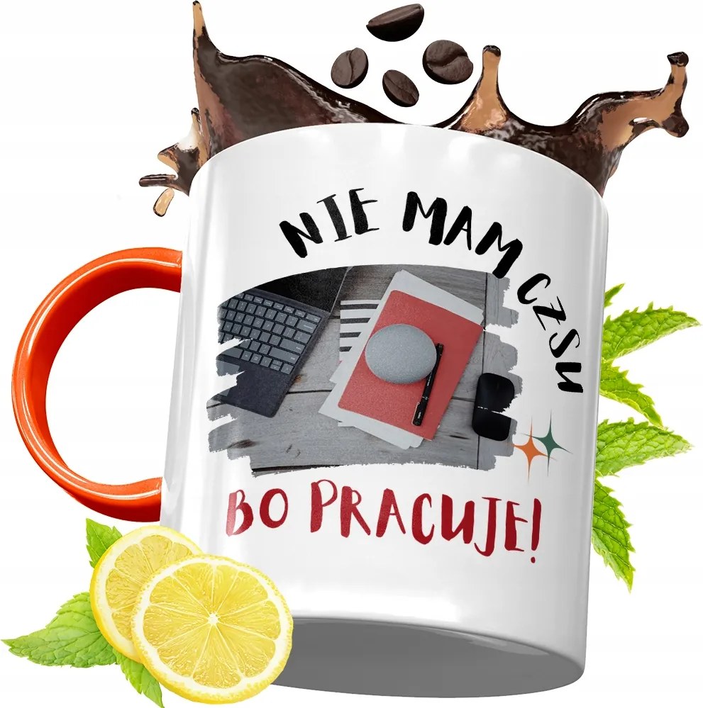 Narancssárga Bögre Dolgozóknak Ajándék fényképes nyomtatással