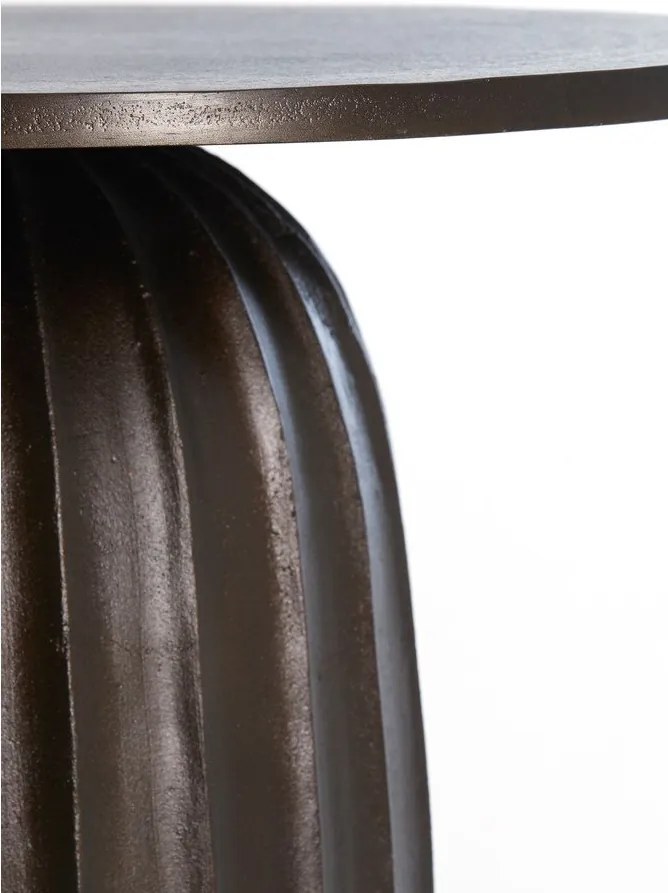 Fém kerek tárolóasztal ø 60 cm Veglia – Light &amp; Living