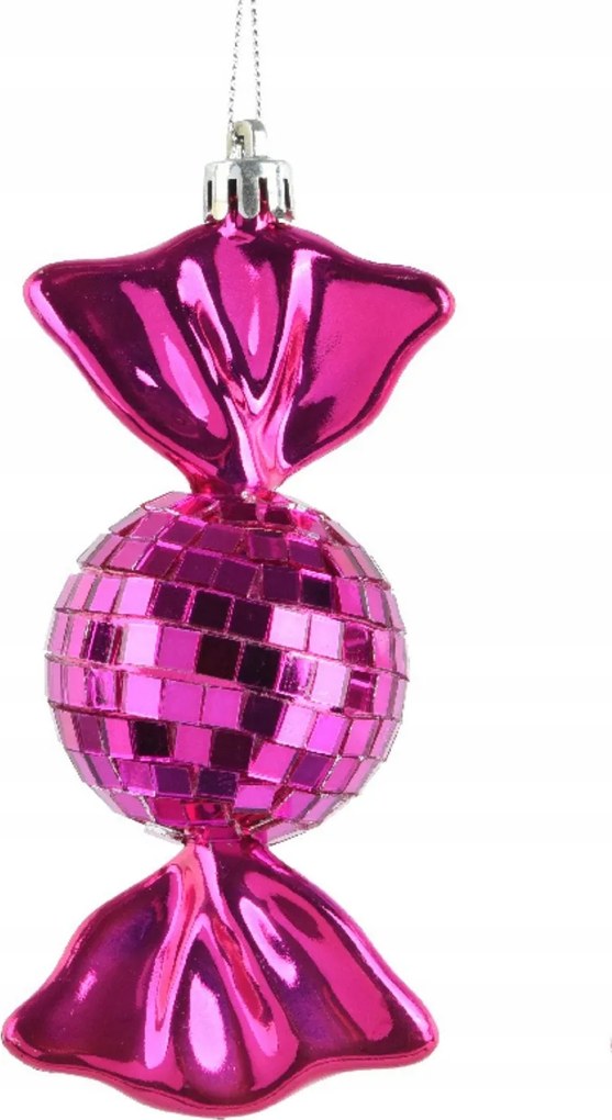 Disco cukorka gömbök sötét rózsaszín 3csomag