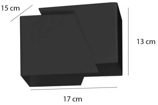 Fali lámpa FROST 1xG9/8W/230V fekete