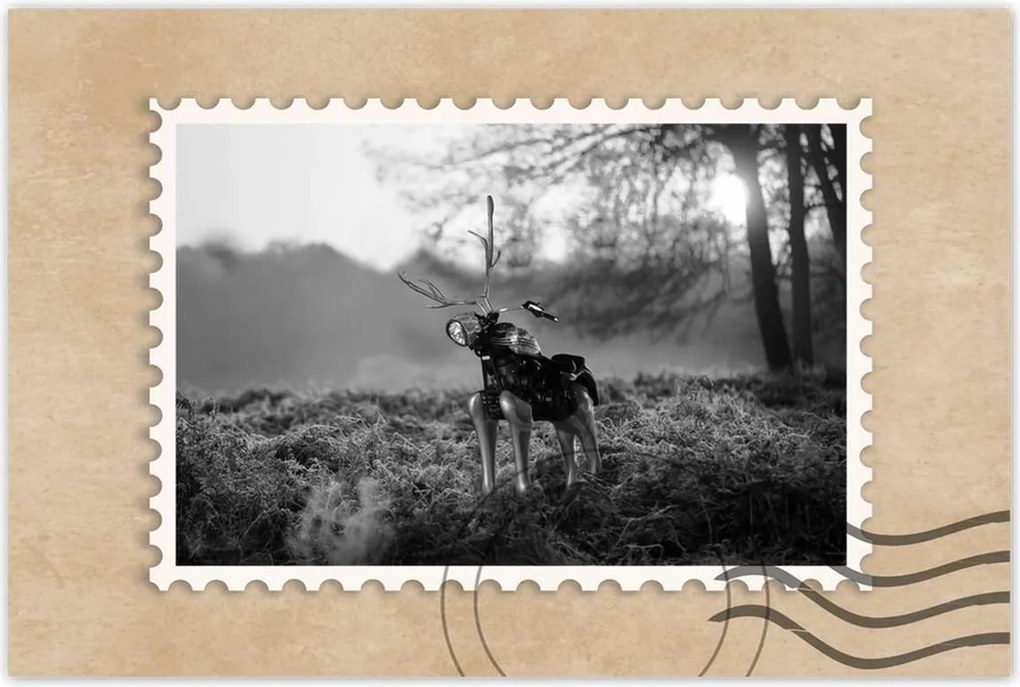 Poszterek 120x80 Szarvas Modern művészet