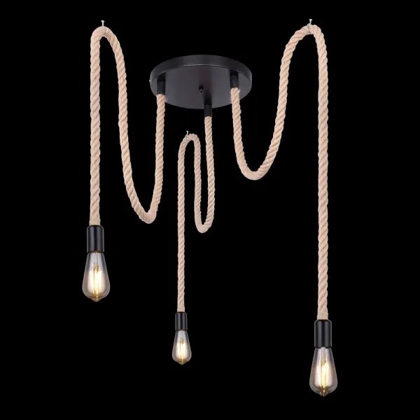 Globo 69029-3H1 - Csillár zsinóron ULLEU 3xE27/60W/230V pók