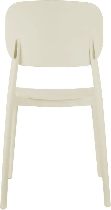 Krémszínű műanyag étkezőszék Cheer – Leitmotiv