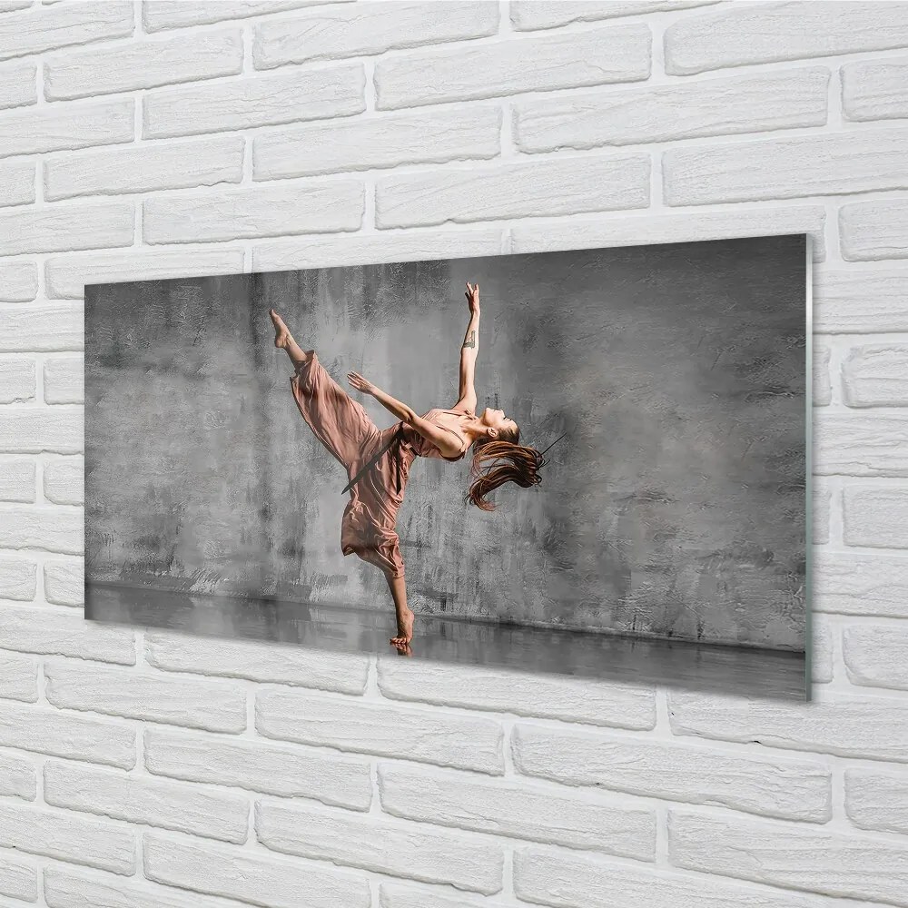 Üvegképek Női hosszú haj tánc 120x60cm