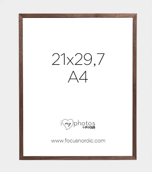 Focus Soul képkeret dió furnér 21x29,7 cm (A4)