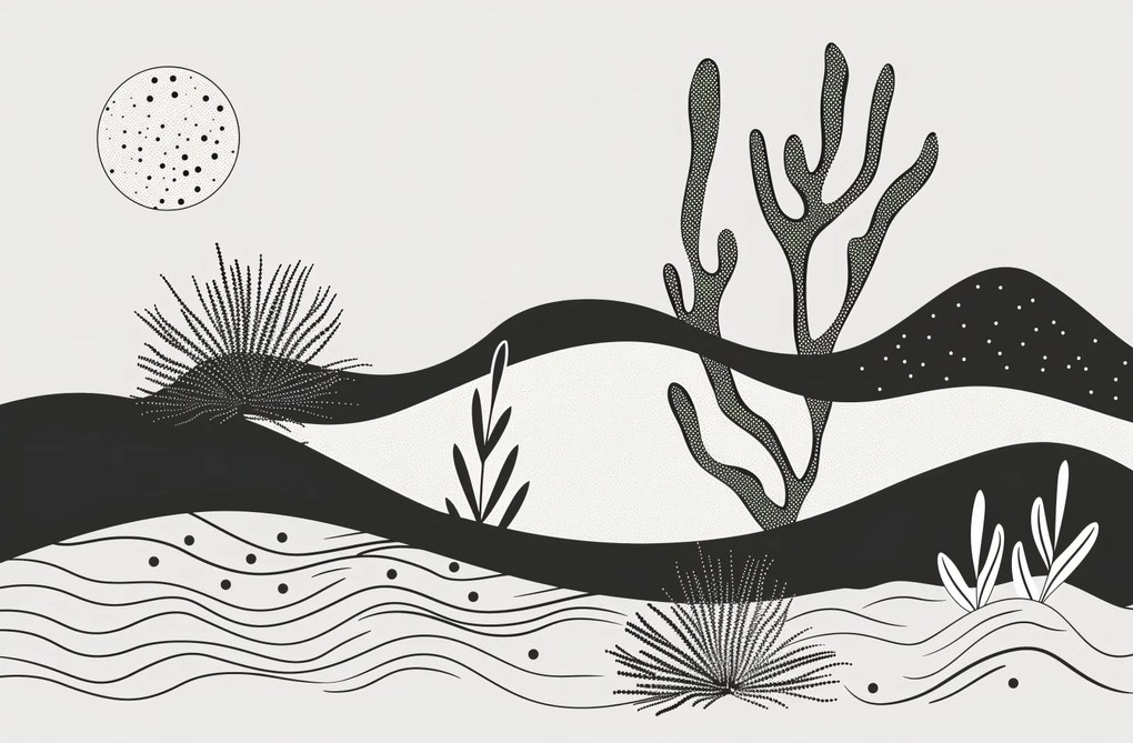 Poszter 91,5x60cm Kert az éjszakában